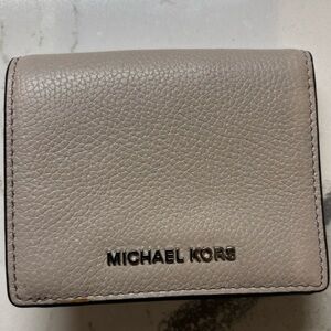Michael Kors Gray Leather Wallet